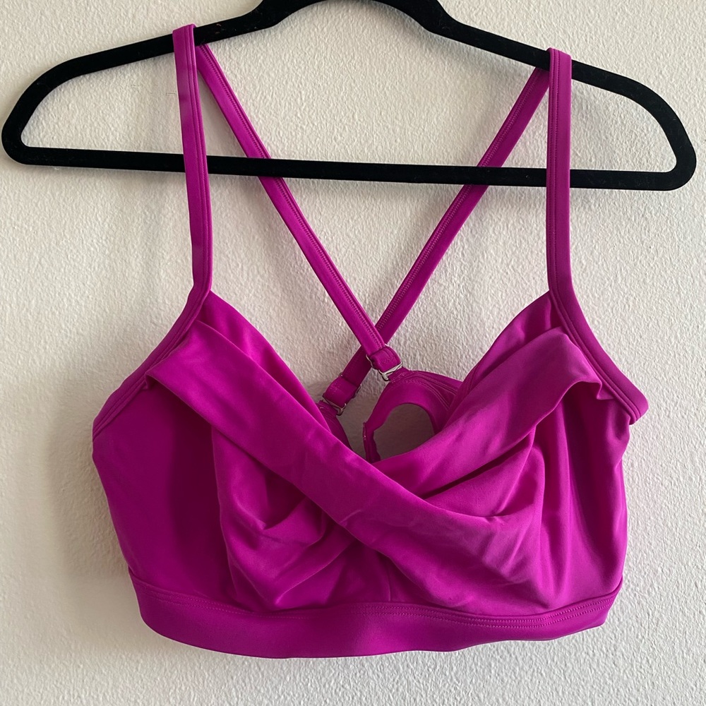 NWOT Athleta Swim Violet / Purple Sports Bra Size 38 B/C